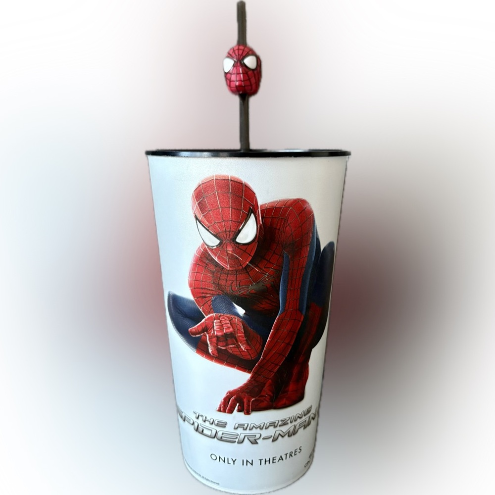 Movie Promo Cup - The Amazing Spider-Man 2 CINEPLEX 2014 With Straw Rare